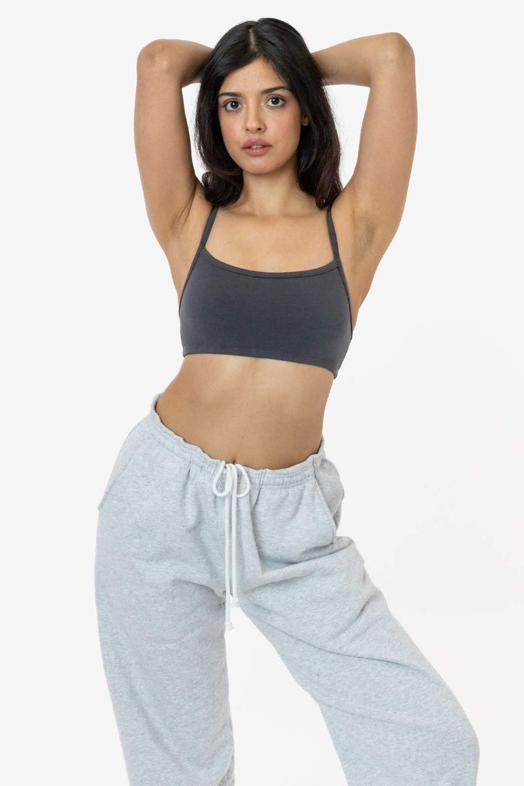 83016GD - Garment Dye Basic Bralette – Los Angeles Apparel Shorts And Leggings, Los Angeles Apparel, Mesh Tops, Micro Mini Skirt, Black Bralette, Fleece Pants, Yoga Clothes, Bike Shorts, Cotton Spandex