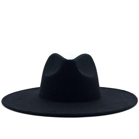 dope hats store women's black extra wide brim fedora Women Fedora, Popular Hats, Dope Hats, Jazz Hat, Black Fedora, Rancher Hat, Fedora Hat Women, Wide Brim Fedora, Cap Men