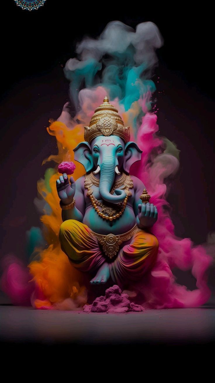 Ganesha Art Illustration, Ganpati Photo Hd, Photos Of Ganesha, The Bhagavad Gita, Ganpati Bappa Wallpapers, Ganpati Bappa Photo, Shri Ganesh Images, Shree Radhe, Ganesh Chaturthi Images