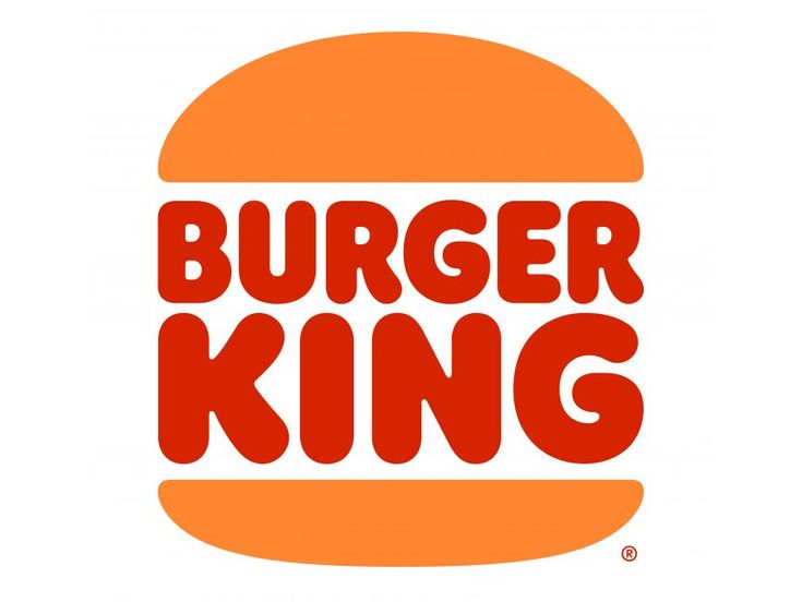 the burger king logo is orange and red