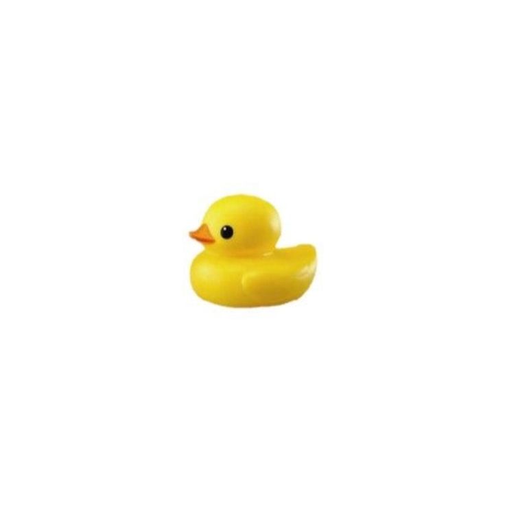 a yellow rubber duck sitting on top of a white surface