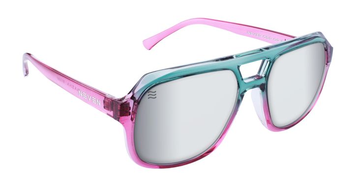 With sleek silver mirrored lenses and frames that artfully blend the hues of a pink sunset and the tranquil blue waters of the ocean, these shades pay tribute to nature's mesmerizing fusion. Embrace fearless individuality as you step into the spotlight with confidence. Wilder is more than eyewear – it's your vibrant statement, where the colors of nature meet the world of Masha. FEATURES INCLUDE Frame size: Large Finish: Gloss Interior lens tint: Silver/Gray Light Transmission: 12.85% Stainless s Retro Pink Anti-reflective Sunglasses, Modern Festival Sunglasses With Gradient Lenses, Silver Polarized Aviator Sunglasses For Summer, Pink Aviator Sunglasses For Summer Party, Pink Aviator Sunglasses With Gradient Lenses For Beach, Summer Clear Polarized Aviator Sunglasses, Summer Silver Mirrored Aviator Sunglasses, Pink Tinted Aviator Sunglasses For Party, Modern Pink Mirrored Aviator Sunglasses