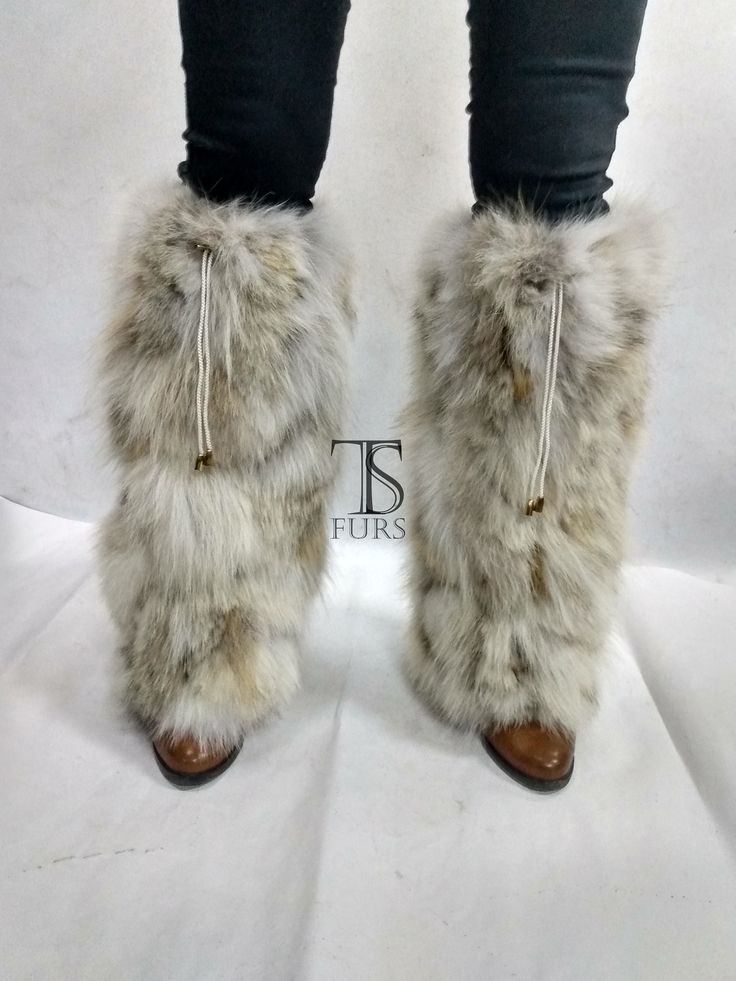 Real fox fur leg Warmer, handmade, cord to adjust the fit. Warm and lightweight. It is made of fox fur pelt pieces.    Measurements:  cm 46W x 36L inches 18W X 14L W=Width, L=Length *Boots & shoes are NOT included They are brand new and handcrafted from genuine materials. If you are not sure about the size of the product you can contact us. All products are handmade by us and we can make one for your measurements. All our Garments are brand new, handmade, beautifull and also have been processed Polar Expedition, Fur Boot Covers, Nyc Wardrobe, Boots With Leg Warmers, Fur Pelt, Fur Leg Warmers, Fluffy Boots, Boot Covers, Leg Warmer