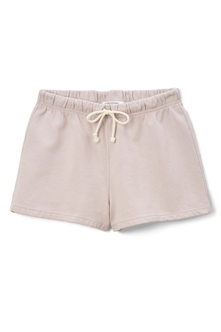 the perfect fit roomy, with a flexible elastic waistband and drawcord. this short is perfect on everyone. made with our new lightweight cotton fleece called beach fleece. these super soft and plush lounge shorts are the bees knees of comfort wear. available in perfectly curated hues for all seasons. throw them on after a day at the beach, you'll want one in every color. *size up for comfortable fit Short Length Athletic Shorts With Drawstring For Loungewear, Drawstring Athletic Shorts For Loungewear, Comfy Loungewear Shorts For Summer, Sporty Loungewear Pajama Shorts With Drawstring, Cotton Athletic Shorts With Drawstring For Loungewear, Sporty Pajama Shorts With Drawstring For Loungewear, Cotton Drawstring Athletic Shorts For Loungewear, Sporty Drawstring Pajama Shorts For Loungewear, Comfortable Athletic Shorts With Comfort Waistband For Loungewear