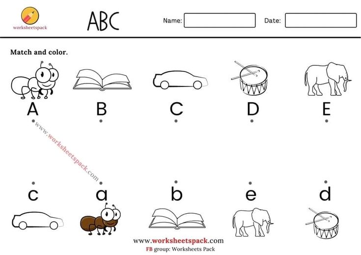 the alphabet worksheet for children to learn how to write and draw letters with pictures