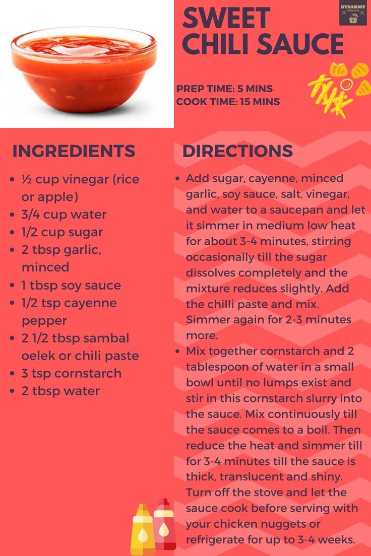 a recipe for sweet chili sauce with instructions