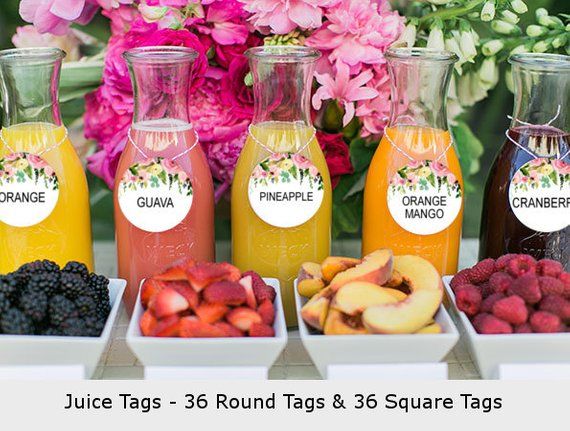 a table topped with lots of fruit and drinks