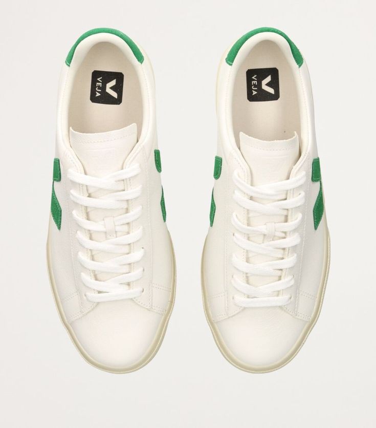 Find VEJA Leather Campo Sneakers on Editorialist. Standing the test of time as one of the most enduring street-style trends to date, the ubiquitous low-top sneaker is masterfully delivered by sustainability-centred label VEJA. Bearing the brand's signature 'V detail to the side and lettering to the heel, the Campo silhouette is achieved through a chrome-free leather upper and a sole with rubber sourced from the Amazon forest. Low-top Sneakers With Rubber Waffle Outsoles, Everyday Low-top Sneakers With Rubber Waffle Outsoles, Green Sporty Sneakers For Everyday, Leather Sneakers With Rubber Waffle Outsoles For Everyday, Amazon Forest, Blow Dry Salon, Wellness Trends, Street Style Trends, Leather Shops