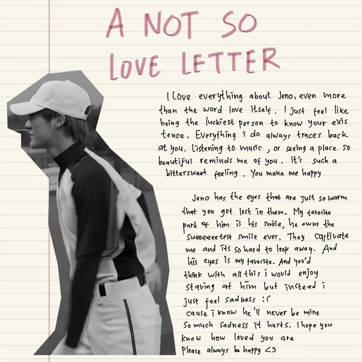 a man with a hat and cap is standing in front of a note that says, a not so love letter