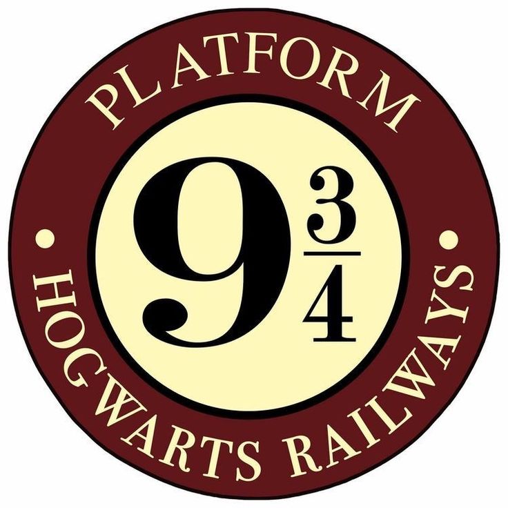 the logo for platform 9 hogwart's railway