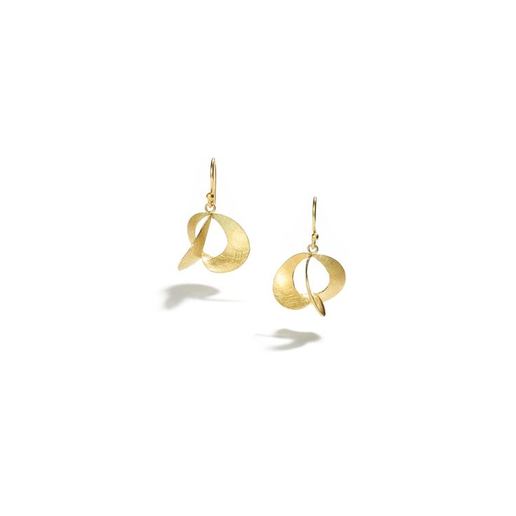 18K yellow gold • 1.10" (2.80cm) length • 0.75" (19mm) width • 18K gold ear wire Jane Adams, Half Moon Earrings, Moon Earrings, Pendant Rings, Artistic Jewelry, Half Moon, Ear Wire, Earring Necklace, Jewelry Collection