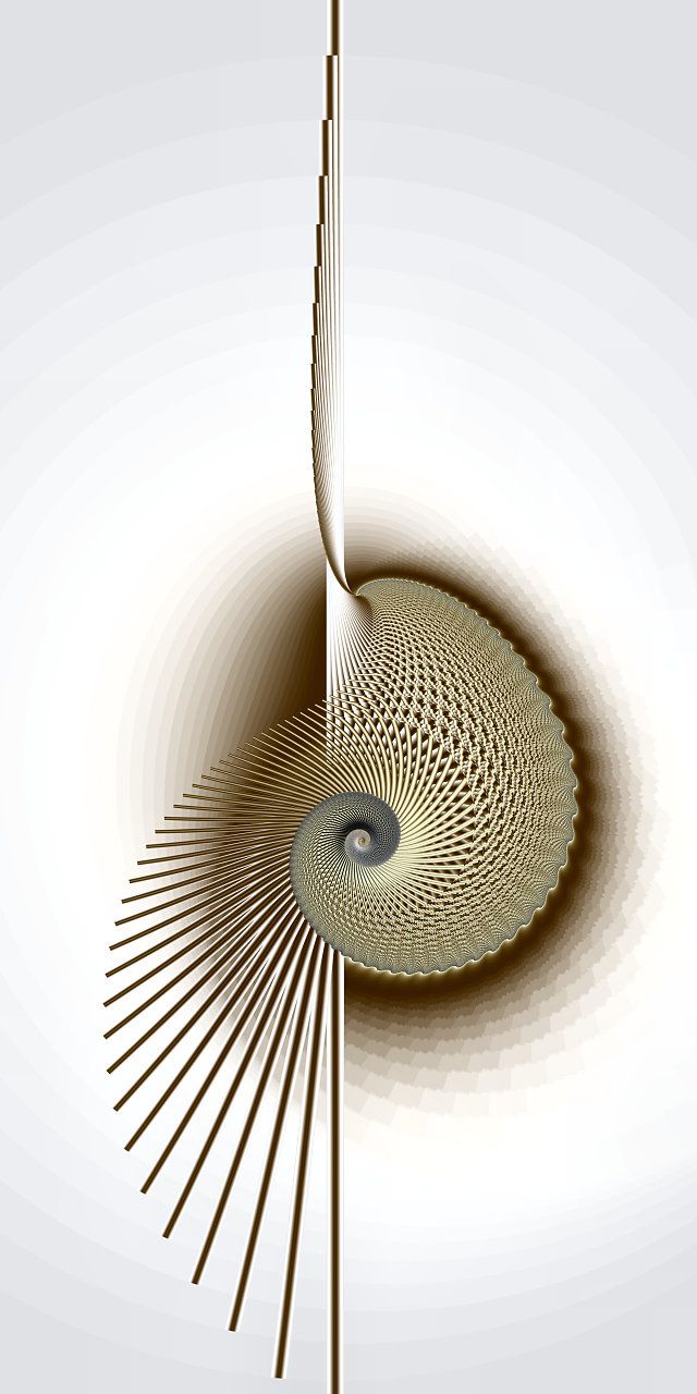 Asymmetrical Balance, Art Fractal, Fibonacci Spiral, Sacred Geometry Art, Soyut Sanat Tabloları, Fractal Design, Math Art, Geometry Art, Patterns In Nature