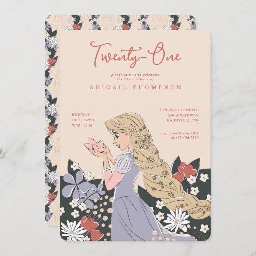 a card with an image of a princess on it