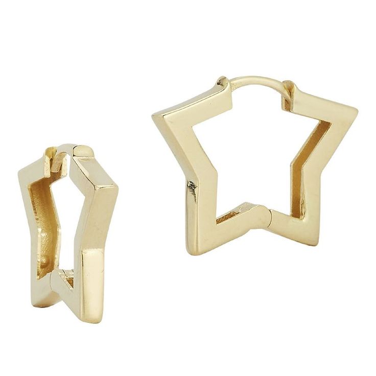 Accent your look with the eye-catching style of these LUMINOR GOLD star huggie hoop earrings. Click on this JEWELRY & WATCHES GUIDE to learn about fit, styles, materials and more! Accent your look with the eye-catching style of these LUMINOR GOLD star huggie hoop earrings. Click on this JEWELRY & WATCHES GUIDE to learn about fit, styles, materials and more! FEATURES Backings: click-it Metal: 14k gold Finish: polished Packaging: velvety pouch Size: One Size. Gender: female. Age Group: adult. Gorjana Jewelry, Ponte Pants, Huggie Hoop Earrings, Gold Star, Jewelry Earrings Hoops, Gold Stars, Gold Finish, Shop Earrings, Nordstrom Rack