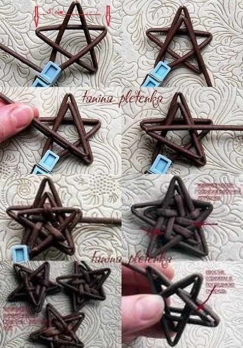 the instructions for how to make an ornament with chocolate icing and star of david