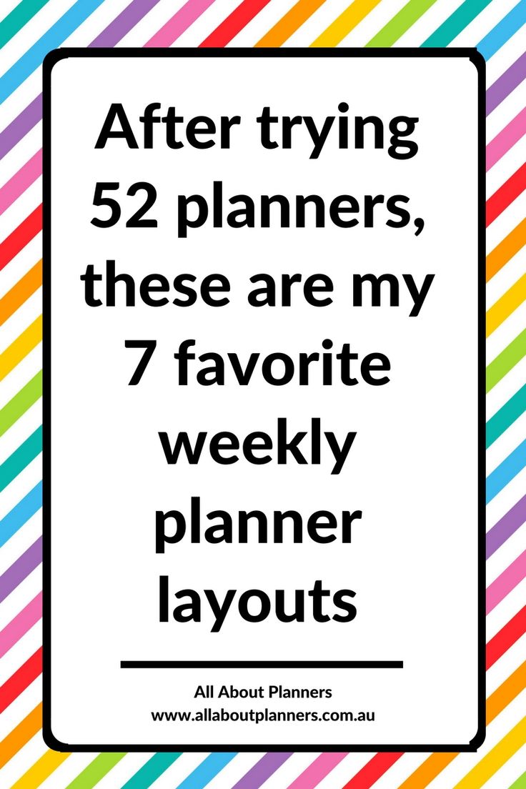 the words after trying 52 planners, these are my 7 favorite planner layouts all about planners