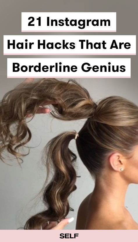 Easy Curls, Easy Hairdos, A Ponytail, Creative Hairstyles, Good Hair Day, Braids Hairstyles, Best Of The Best, Homecoming Hairstyles, Medium Length Hair Cuts