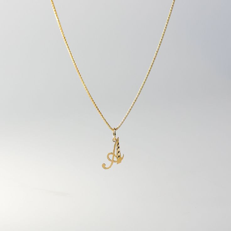 A timeless piece that will never go out of style. This 14K gold calligraphy pendant is the perfect and most stunning way of keeping a name close to your heart. We handmade each piece so you can assure you're getting a one-of-a-kind pendant that is not like any other. This 14K solid gold letter pendant is flawlessly crafted to look super chic and elegant around your neck. Pair it with a nice gold chain and wear it with almost all of your outfits. The piece is such a versatile lettering necklace. Gold Nameplate Necklace With Charms, Hallmarked Initial Pendant Necklaces For Wedding, Hallmarked Initial Pendant Necklace For Wedding, Wedding Necklace With Initial Pendant, Yellow Gold Name Pendant Charm Necklaces, Elegant Yellow Gold Name Necklace With Charms, Gold Name Initial Pendant Necklace, Gold Name Necklace With Initial Pendant, Yellow Gold Name Necklace With Charms For Anniversary