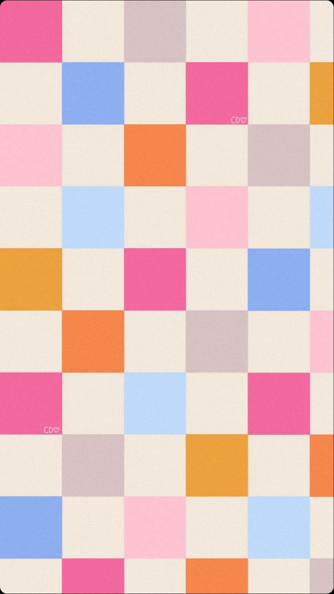 a square pattern with different colors on it