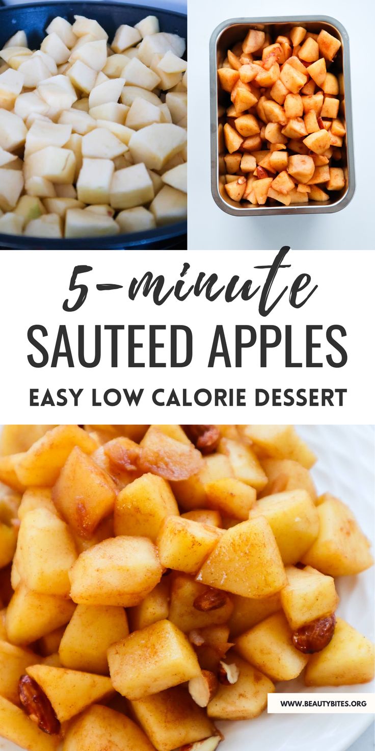 5 minute sauteed apples recipe for low calorie desserts