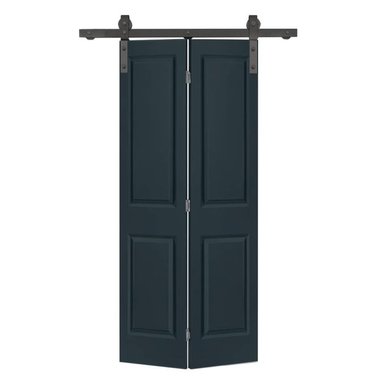 an open black door on a white background