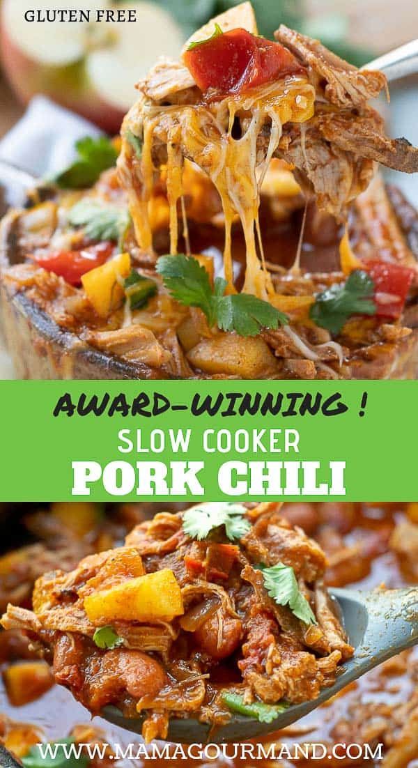 slow cooker pork chili is the best way to use up leftover food