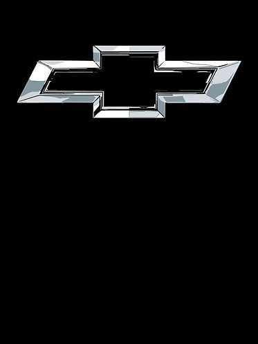 the chevrolet logo on a black background