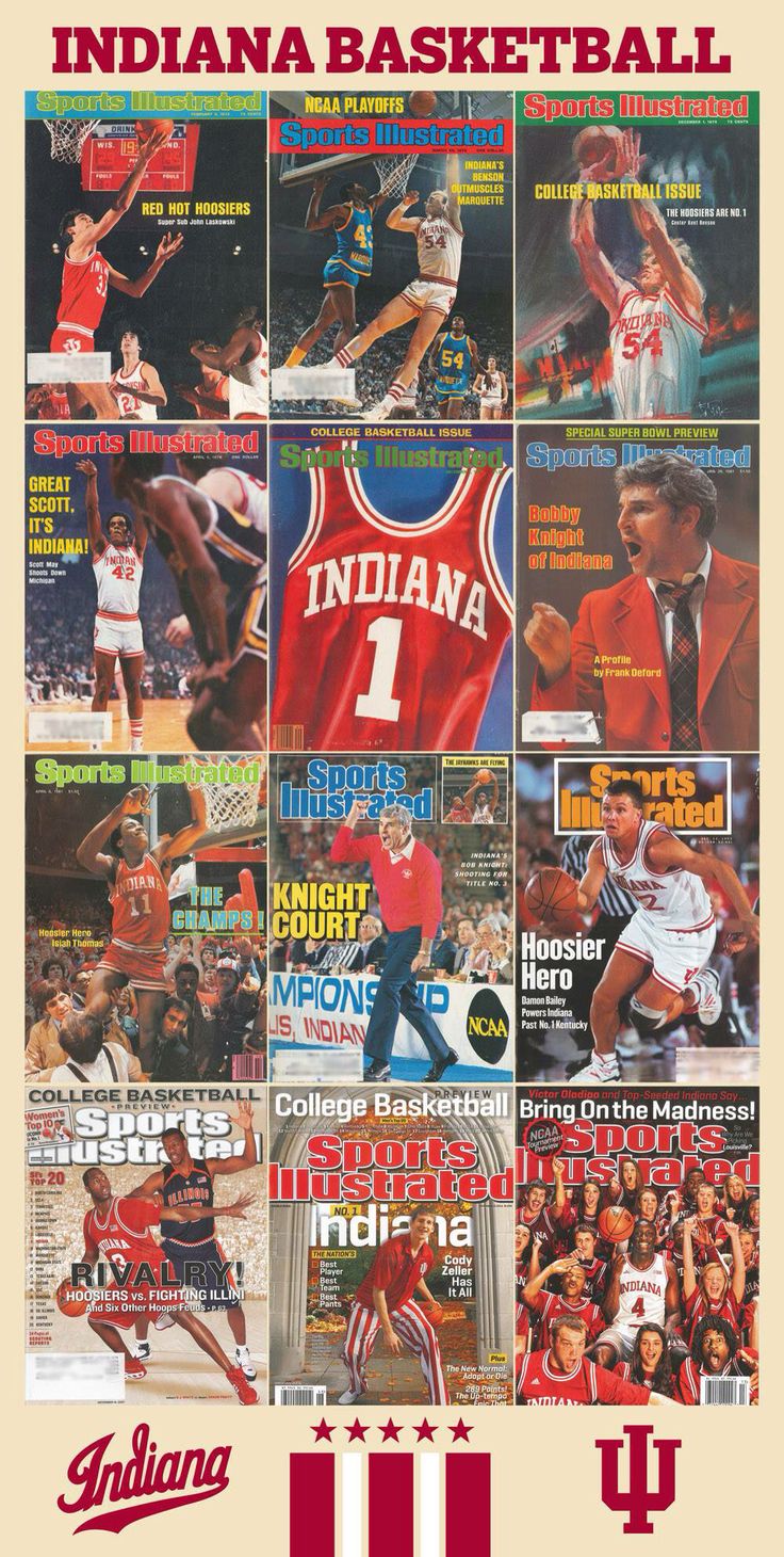 Hoosier SI Covers Iu Basketball, Indiana Hoosiers Basketball, Indoor Basketball Hoop, Basketball Scoreboard, Iu Hoosiers, Indiana Basketball, Indiana University Bloomington, Basketball Background, Sports Illustrated Covers