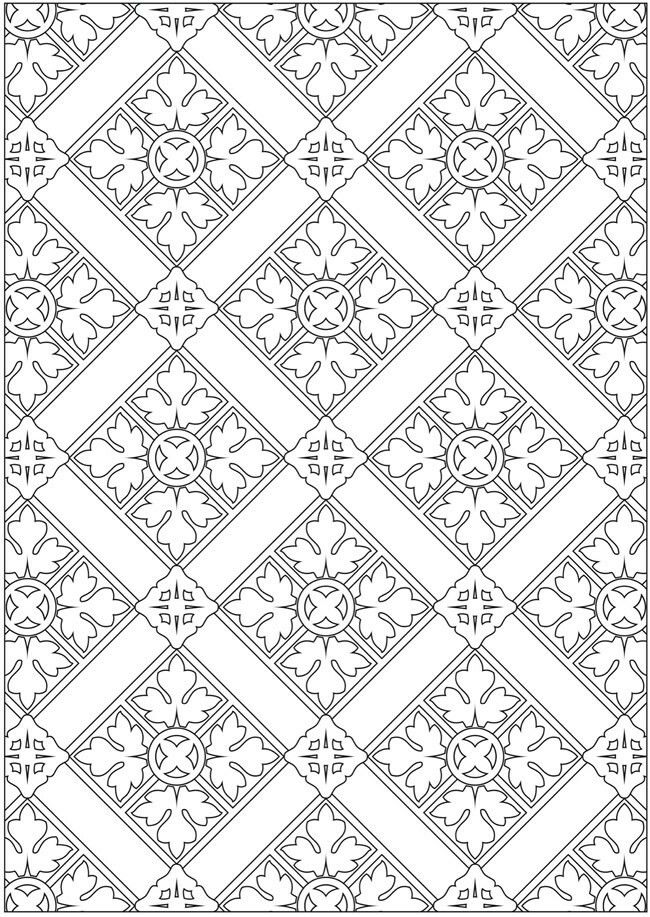 a black and white pattern that is very intricate