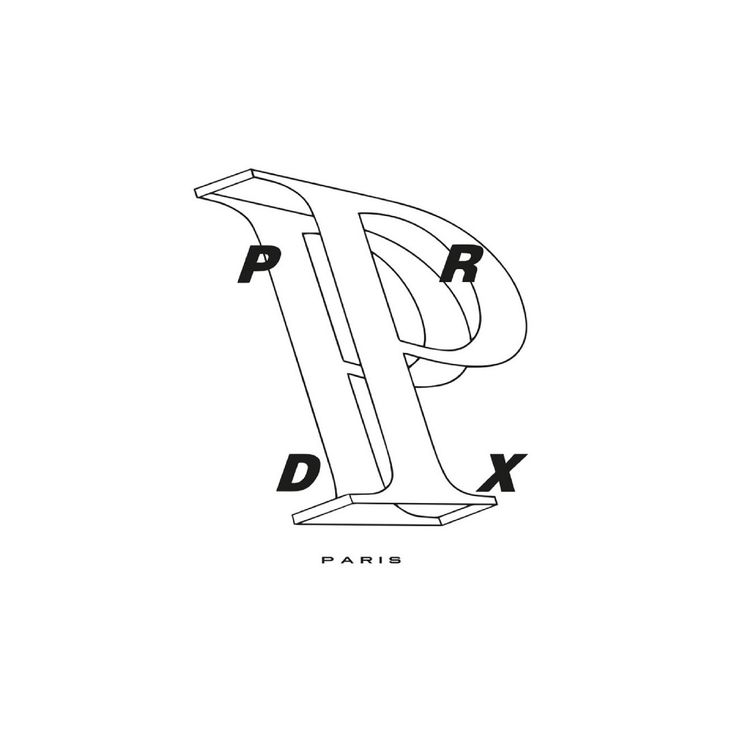 the letter p is shown in black and white