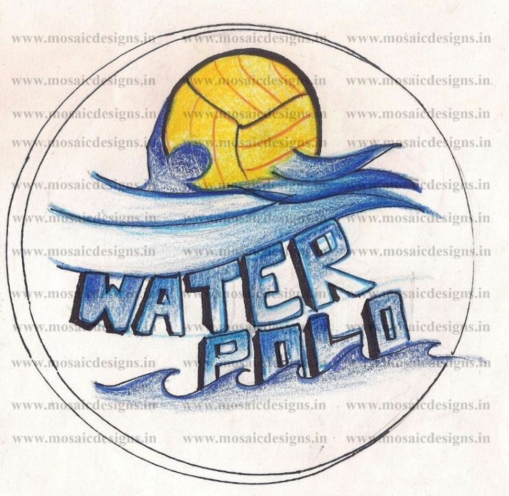 the water polo logo is shown in this drawing