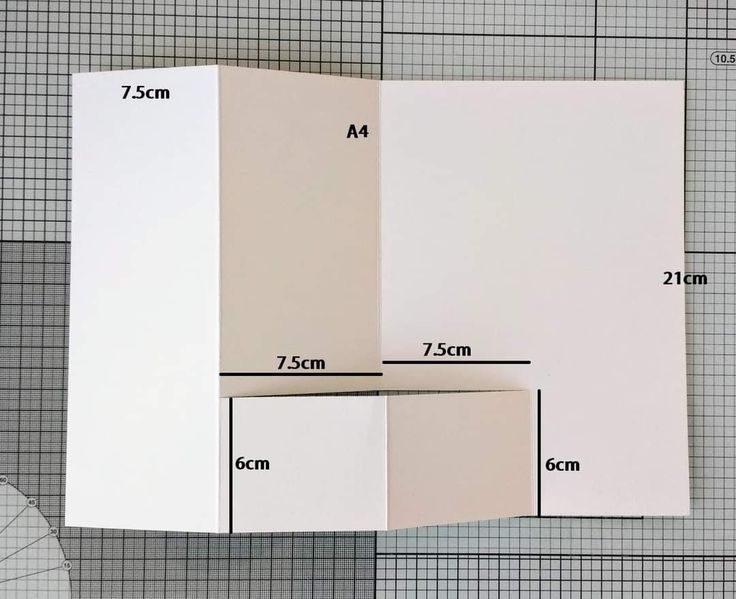 the size and width of a folded paper