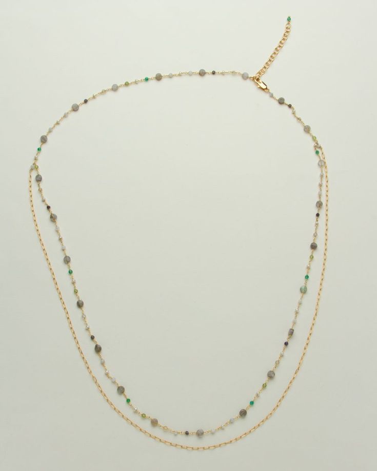 Let this genuine multistone beaded body chain orbit around your waistline like the rings of Saturn. This chain can be worn at the hips, accenting your waistline, and so much more! Hint, hint.. this also looks great as a long necklace, a double wrapped bracelet, and even an anklet! If we do not meet your size requirements, please reach out. We got you! Double Strand Beaded Necklaces For Layering, Double Strand Beaded Necklace For Layering, Bohemian Jewelry For Layering With Delicate Chain, Adjustable Double Strand Layered Necklace With Beaded Chain, Adjustable Double Strand Beaded Chain Layered Necklace, Bohemian Style Double Chain Long Necklace, Bohemian Style Long Double Chain Necklace, Bohemian Chain Necklace For Layering With Adjustable Chain, Bohemian Double Strand Chain Necklace For Layering