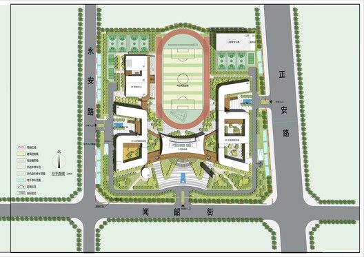 an aerial view of the site plan for a new sports complex in hong's central business district