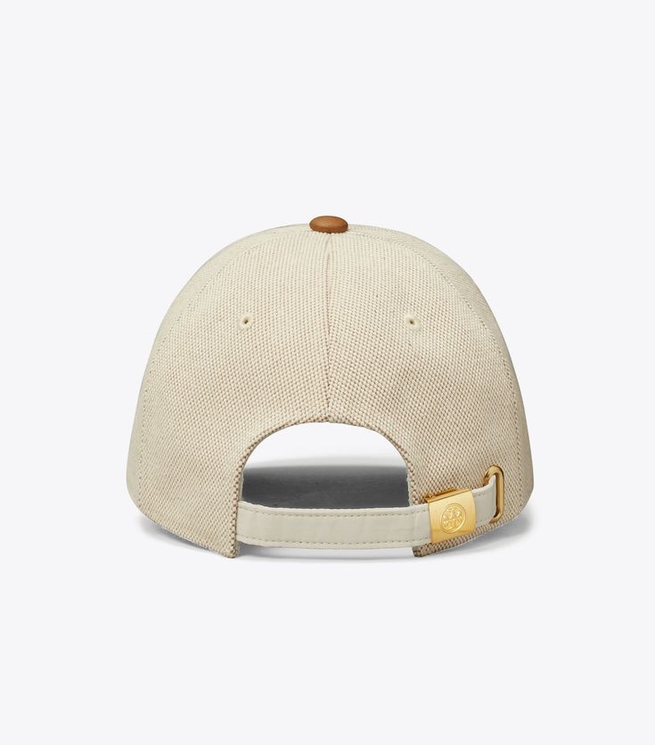 Two-Tone Canvas Cap: Women's Designer Hats | Tory Sport Designer Hats, Designer Accessories, Sport Sandals, Leather Cleaning, Crochet Tote, Timeless Accessories, Wallet Accessories, Back Strap, Hat Designs