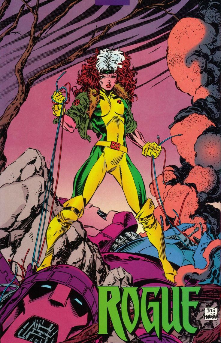 a comic book cover with a woman in yellow and green outfit standing on top of rocks