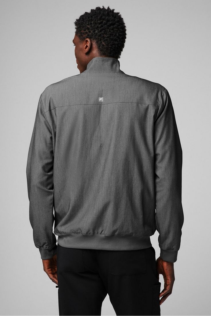 Foundation 4-Pocket Scrub Jacket FL2 Heather Grey male Activewear >> Scrubs >> Jackets >> Product Feed MotionTech regular 4-Way Stretch/Breathable/Lightweight Scrub Jackets, Scrubs, Heather Grey, Active Wear, Foundation, Grey