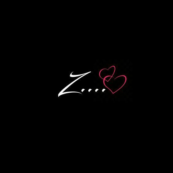 two hearts are drawn in the middle of a black background with red and white letters