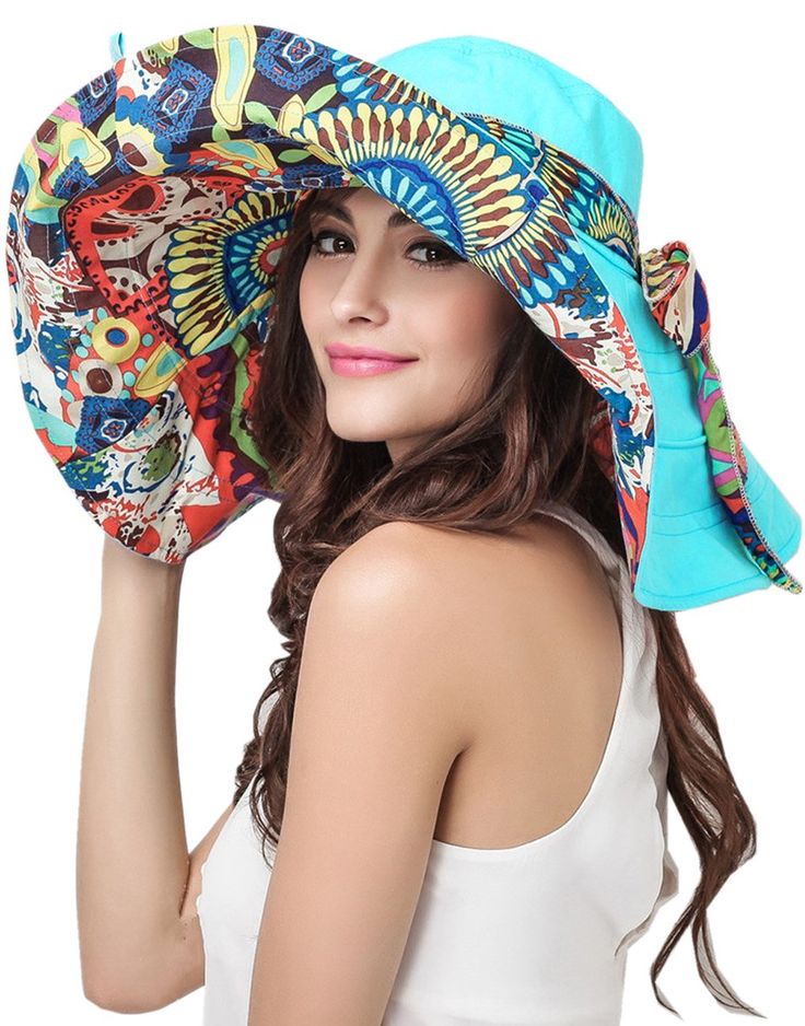 PRICES MAY VARY. Fashion Korean Style Women/Ladies/Girls Summer Beach Floppy Foldable Sun Block Anti UV Large Wide Brim Roll Up Lace Sun Visor Shade UPF 50+ Straw Hat Cap Bucket Hats,Perfect for Summer Holidays;A Great Gift for Your Lovers or Friends Made of cotton material,skin-friendly,comfort and breathable;Material through professional UV treatment,UV and sun-block protection(UPF>50) Wide 6.7 inch brim provides excellent face and neck protection. One size fit women ladies girls whose head ci Big Sun Hat, Pola Topi, Beach Bucket Hat, Womens Beach Hat, Floppy Sun Hats, Hat Patterns To Sew, Sun Visor Hat, Beach Hats, Wide Brim Fedora