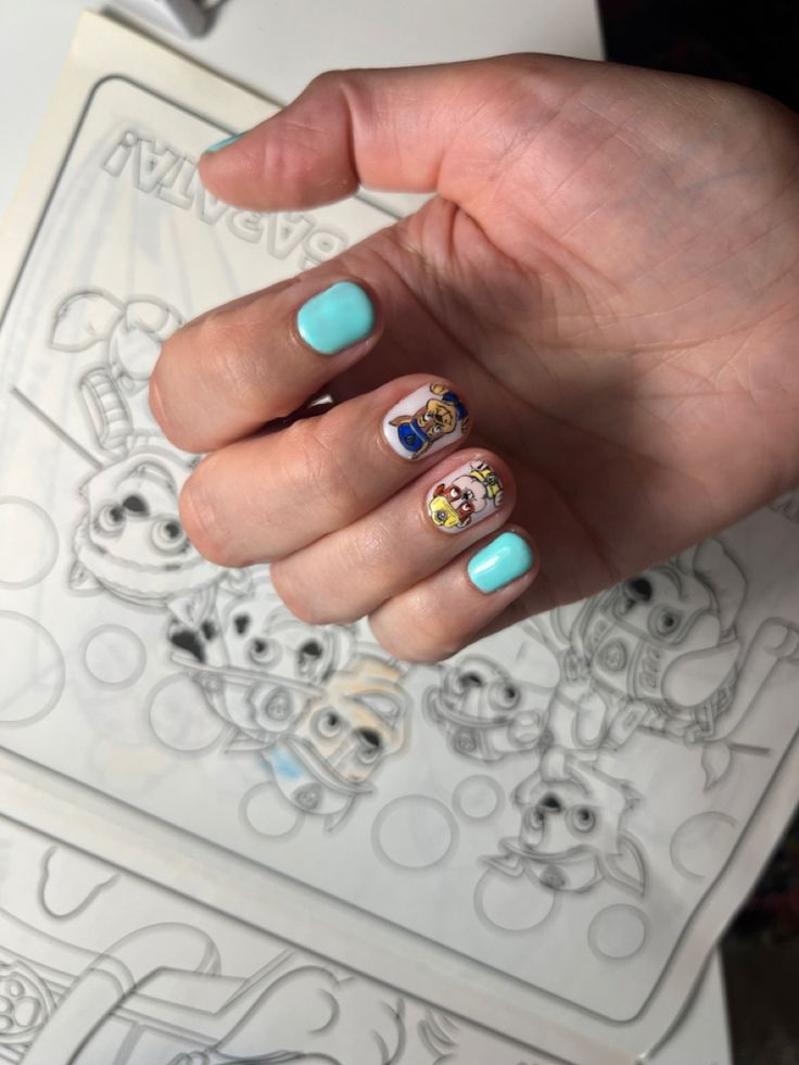 #pawpatrol #pawpatrolbirthday Paw Patrol Nails, 4th Birthday, Paw Patrol, Nails, Birthday, Pins, Quick Saves