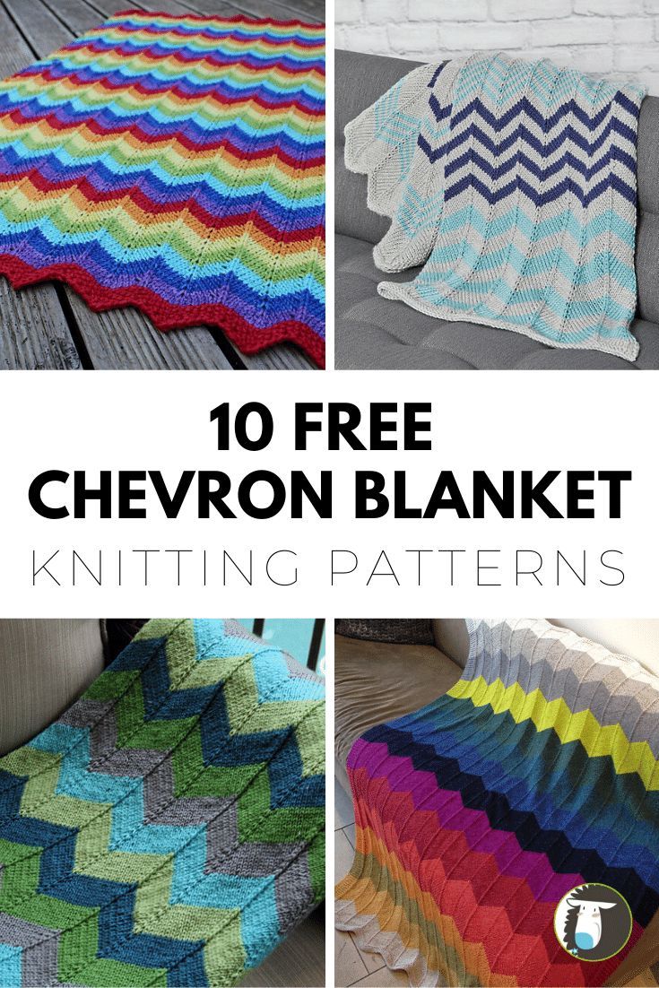 the 10 free chevron blanket knitting patterns