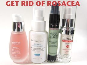 4 products to get rid of rosacea: SkinCeuticals Redness Neutralizer, Darphin Intral Redness Relief Soothing Serum, Sadick Dermatology Group PM Rejuvenation Cream, L’Oréal Paris Studio Secrets Professional Anti-Redness Primer Hacks Beauty, Anti Redness, Sensitive Skin Care, Anti Aging Skin Products, Skin Care Women, Skin Cream, Dermatology, Skin Care Products, Skin Treatments