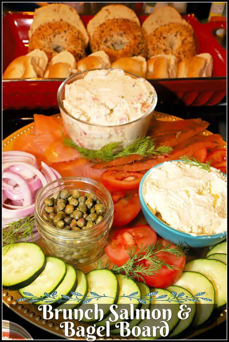 a bunch of food that is on a table