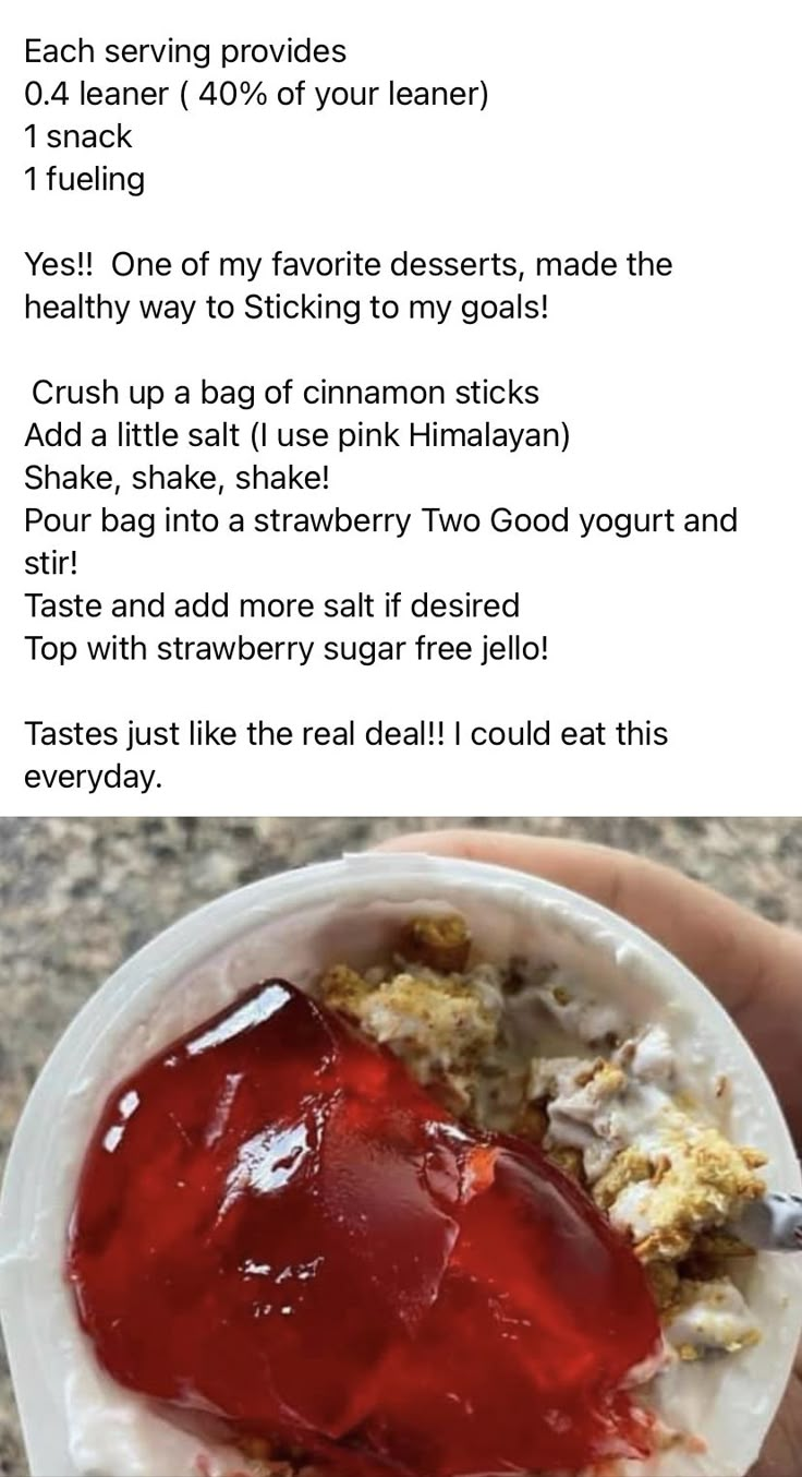 an ice cream sundae with toppings on top and the recipe below it in english