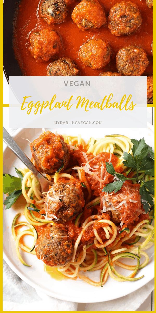 spaghetti and meatballs with tomato sauce in a white bowl next to a yellow frame