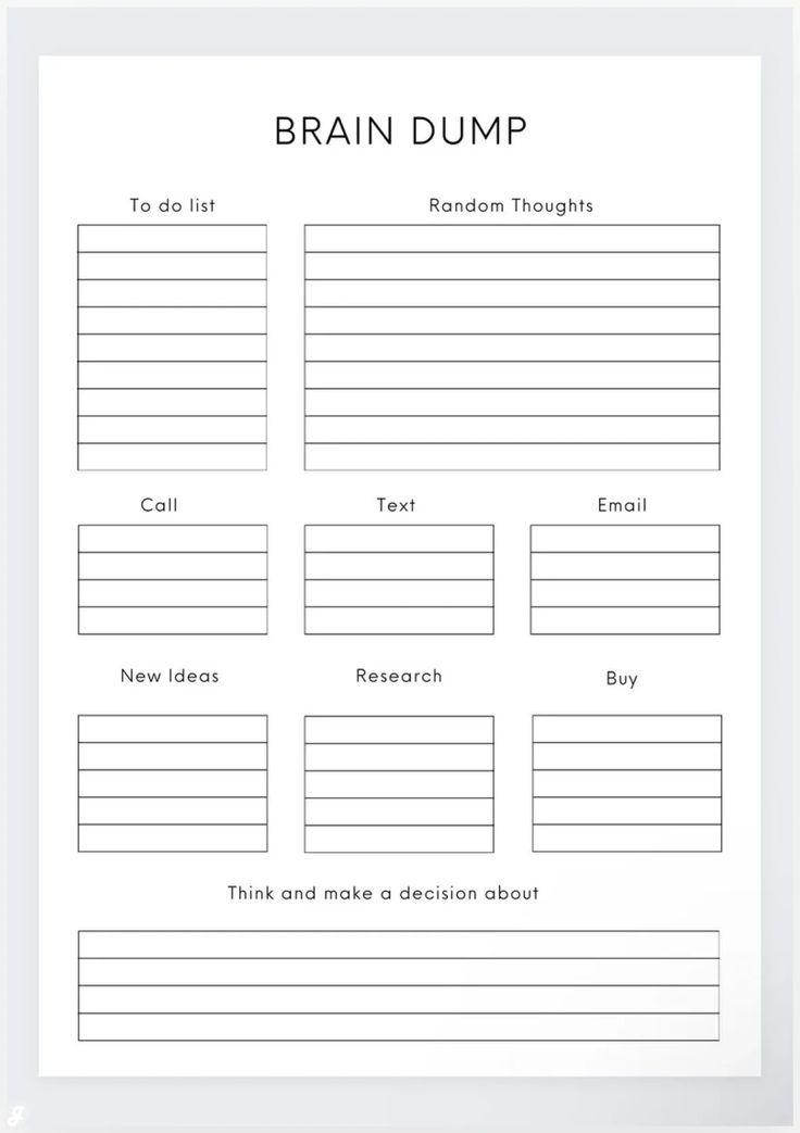 the brain dump worksheet for students to practice their writing skills and use it as an interactive tool