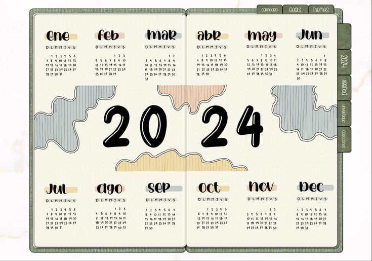 two calendars with numbers on each side