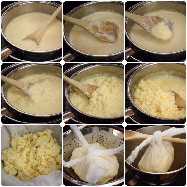 six pictures showing how to make scrambled eggs