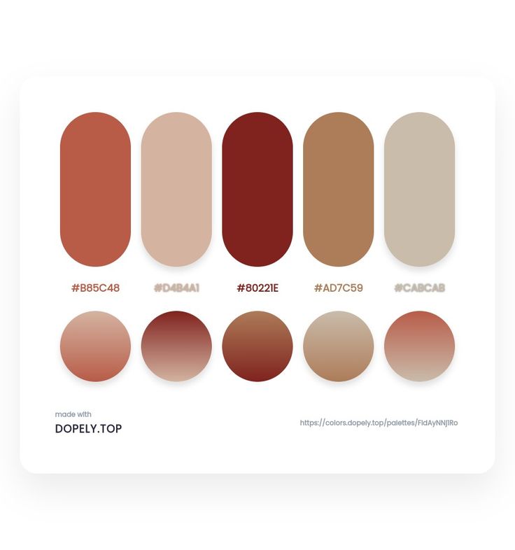 an image of the different shades of red, brown and beige colors on a white background