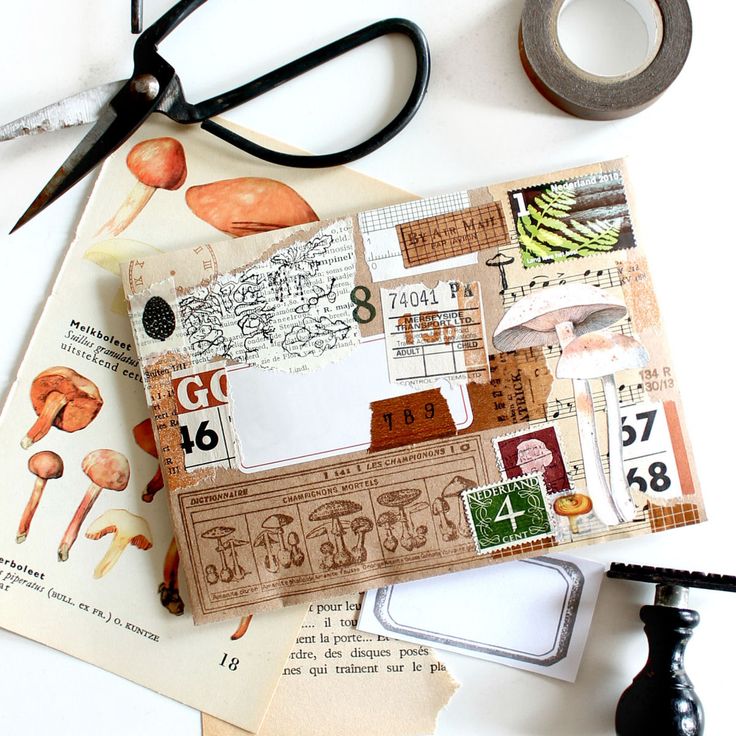 an assortment of crafting supplies including scissors and tape